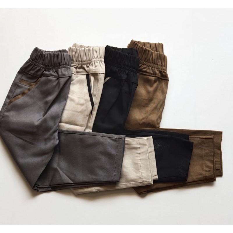 Ecer pilih warna 1-13th celana chino anak panjang laki-laki terlaris chinos slim fit