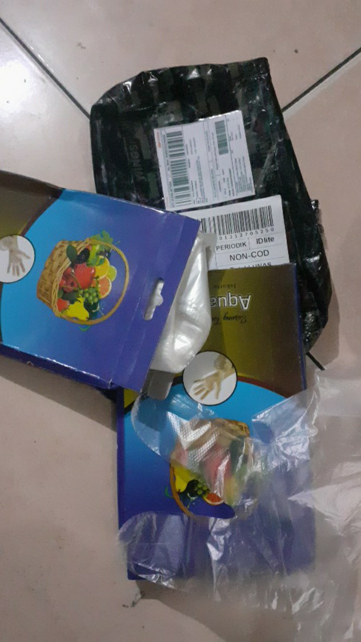 Sarung Tangan Plastik Sekali Pakai 100/pack