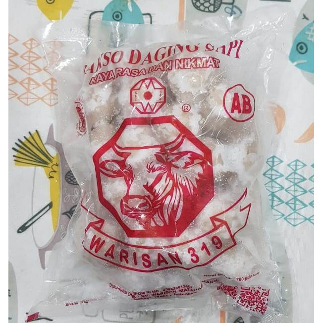 

bakso daging sapi warisan AB isi 50 - 500 gr