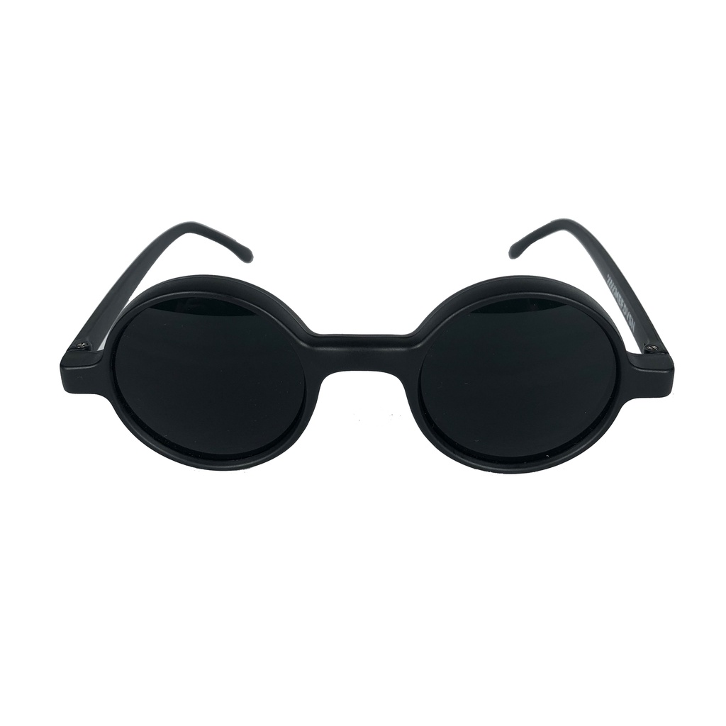 MEF Kacamata Bulat Hitam Doff