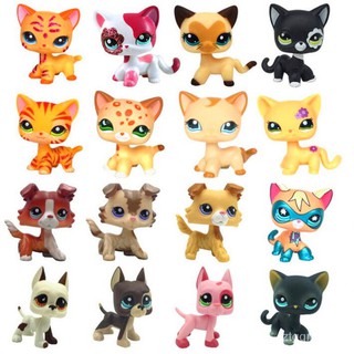 LPS 2291 Littlest Pet Shop Pink White Sparkle Shorthair Cat Kitty Girls Toy Gift 
