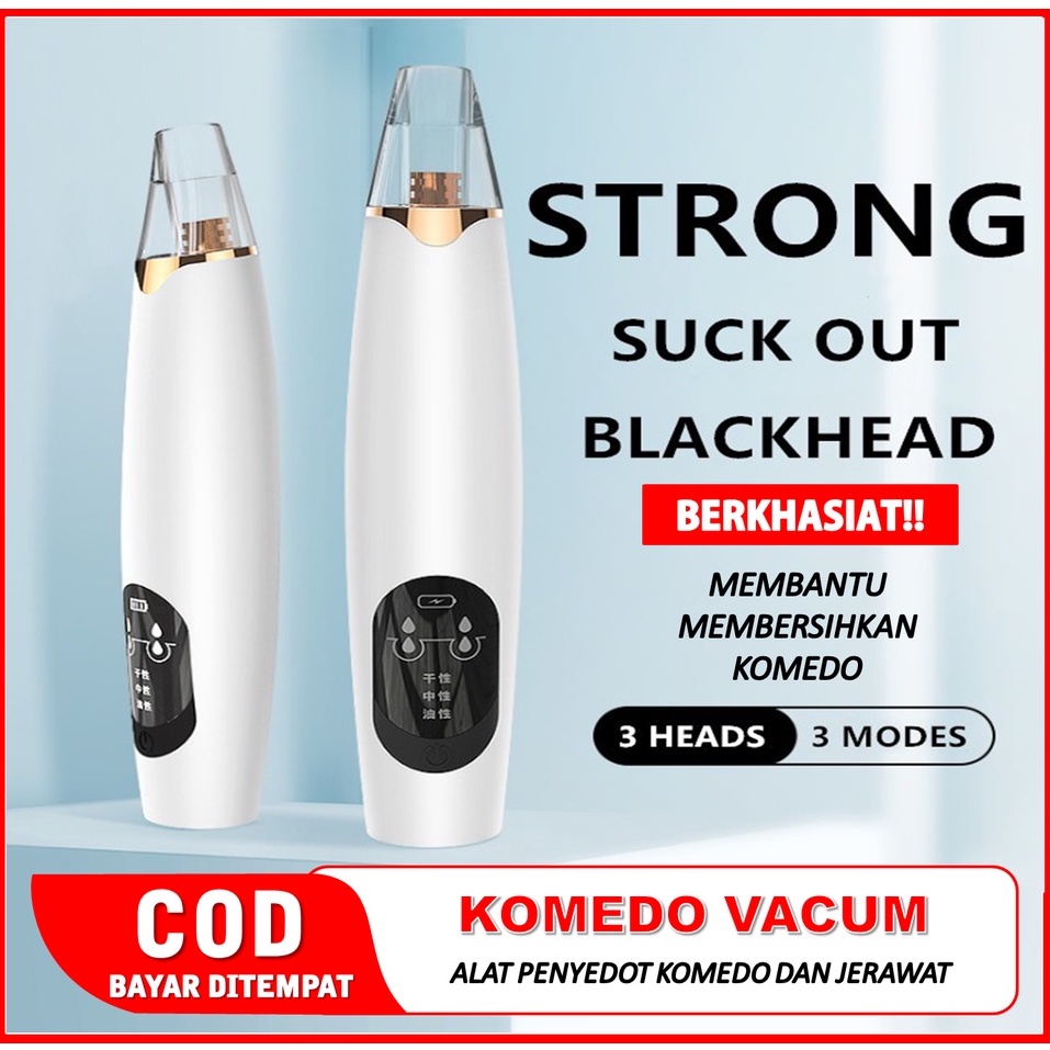 Alat Penyedot Komedo Jerawat Elektrik Comedo Blackhead Comedone Remove Herbaay Alat penyedot komedo/