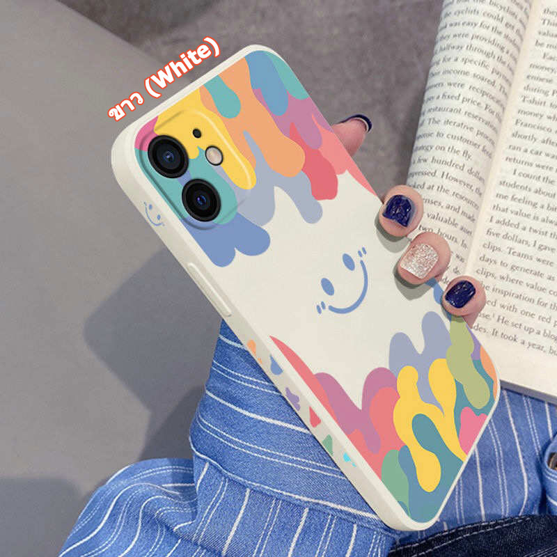 Casing Silikon Motif Smiley Untuk iPhone 13 Pro MAX 12 Pro MAX 11 Pro MAX X XS MAX XR 7 Plus 8 Plus