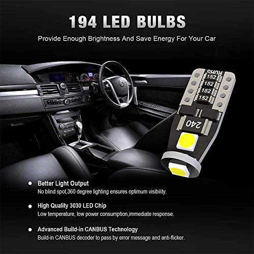 LAMPU LED T10 3 SMD Canbus SPEEDOMETER PLAT NOMOR KABIN Mobil Motor