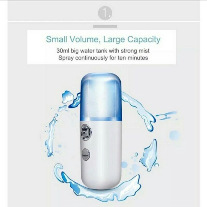 NANO MIST SPRAY MINI PORTABLE USB SPRAY WAJAH NANO KUALITAS BAGUS