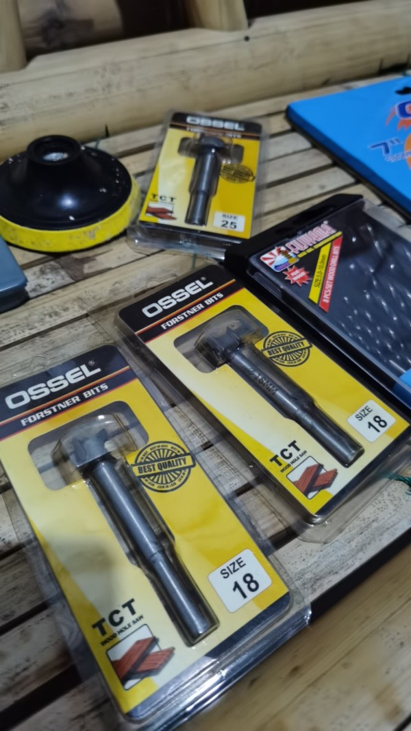 Mata Bor Kayu Engsel Sendok 18 Mm Ossel - Forstner Bit Tct Lubang