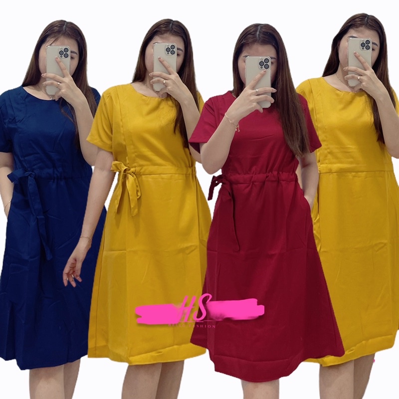 HS DRESS TALI SERUT EFIE/DRESS WANITA