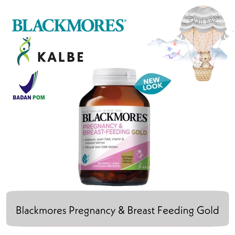 Blackmores Pregnancy &amp; Breastfeeding GOLD 60CAPSULS KALBE ORIGINAL