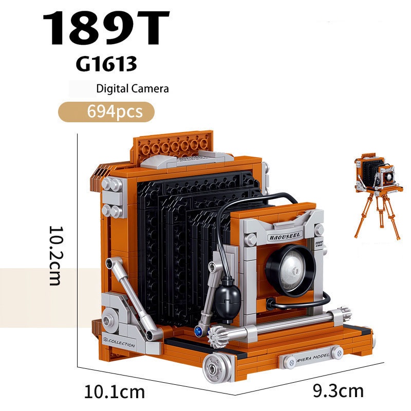 [Ready Stock] Mainan Analog Digital Retro/Boneka Dengan Bagian Mikro/Blok Bangunan/Kompatibel/Ornamen Kamera