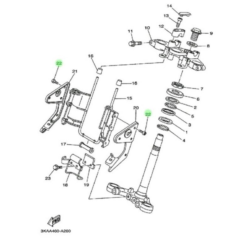 baut breket lampu rx king vixion dll universal baut stenlis breket lampu motor (1pcs)-1
