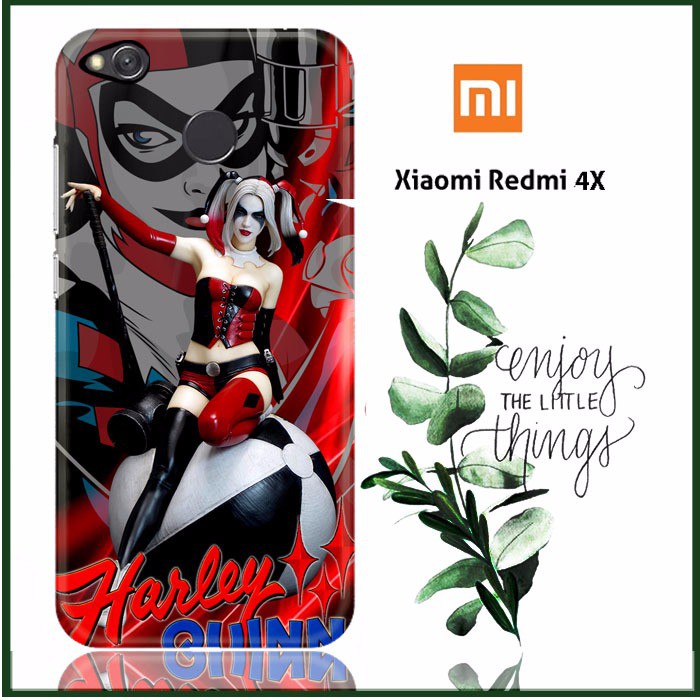 harley quinn red black L0518 Xiaomi Redmi 4X Full Print 3D Case