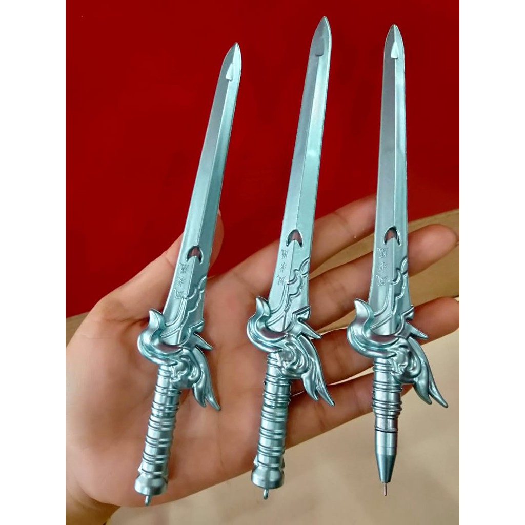 

Pulpen Blue Metalic Sword