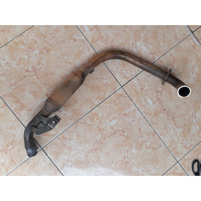 leher knalpot header kawasaki ninja250 ninja 250 rr mono original