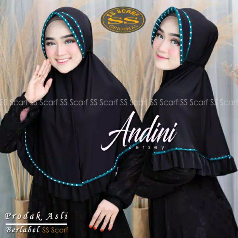 Hijab instan jilbab insta fadila tali rempel polkadot terbaru-2