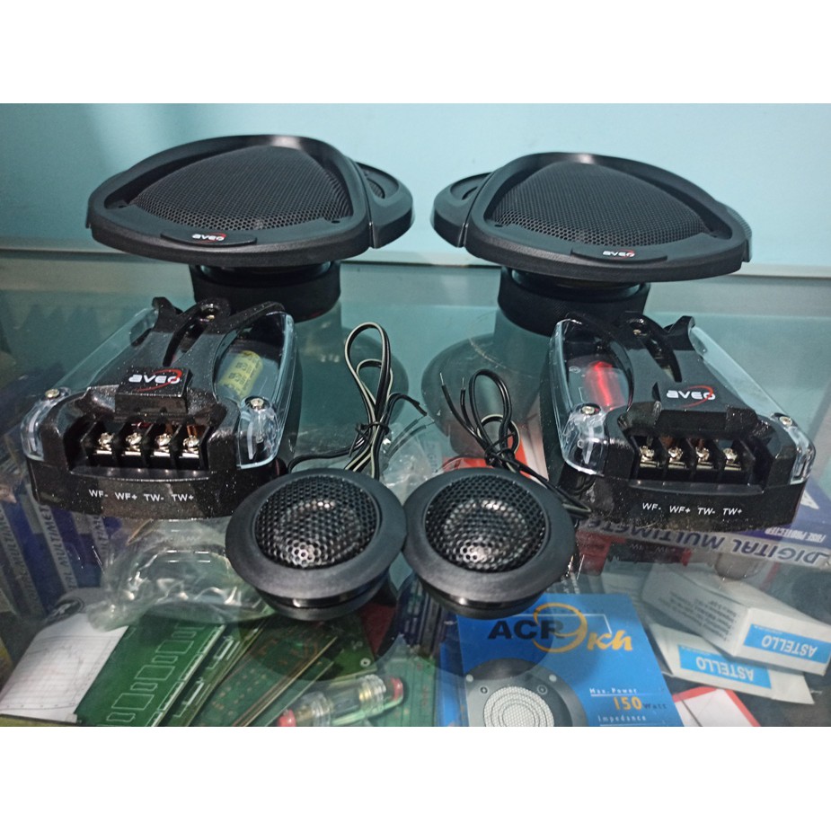 Speaker mobil Split 6inch VOKAL TWEETER crosover AVEO AE SS366