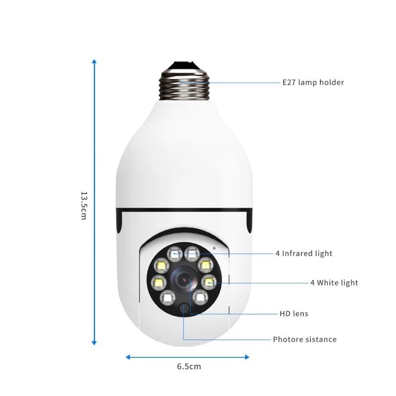 CCTV Lampu V380 1080p Kamera CCTV Wifi Lampu CCTV 360 Derajat CCTV Murah Lampu Bohlam IP Camera CCTV Wireless Panoramic 1080P