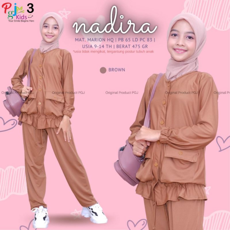 Nadira setelan remaja stelan remaja baju remaja baju muslim remaja fashion muslim remaja setelan ana