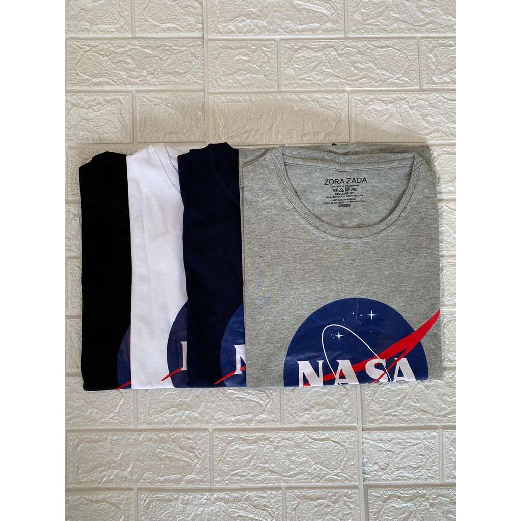 BAJU KAOS ATASAN DISTRO MOTIF NASA TSHIRT DISTRO KATUN COMBAD PREMIUM 4 WARNA