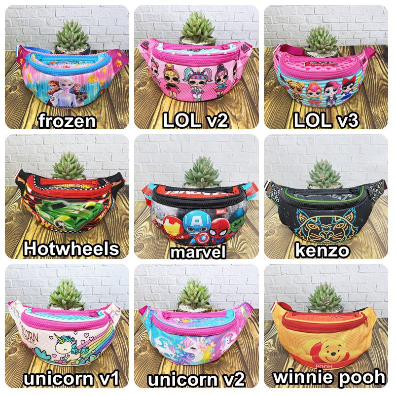 NOKU Tas Selempang Anak / Waistbag Karakter