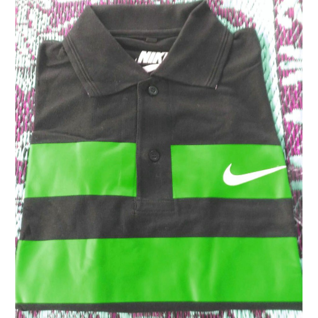 Jual polo t shirt shirt NIKE stripe hijau Berkualitas