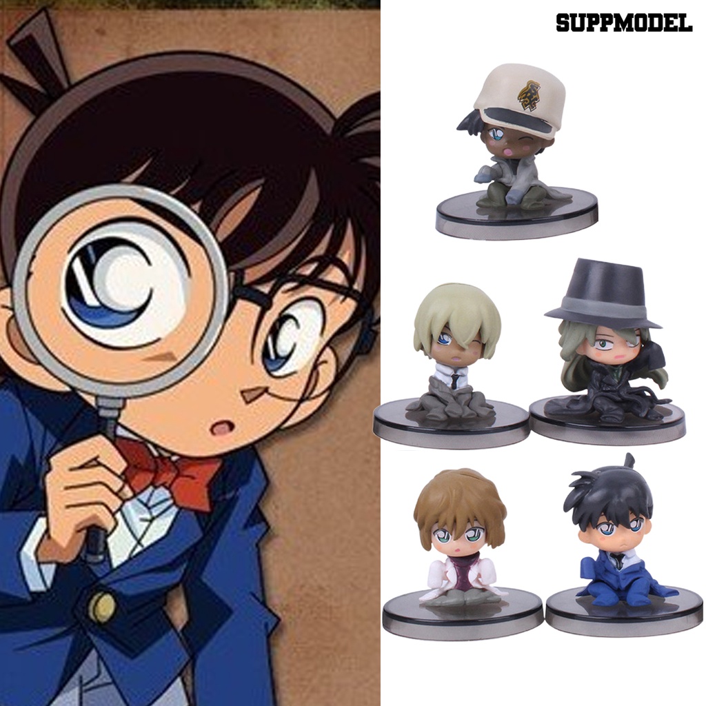 1 Set Action Figure Detektif Conan Anti Gores Tahan Karat Untuk Dekorasi