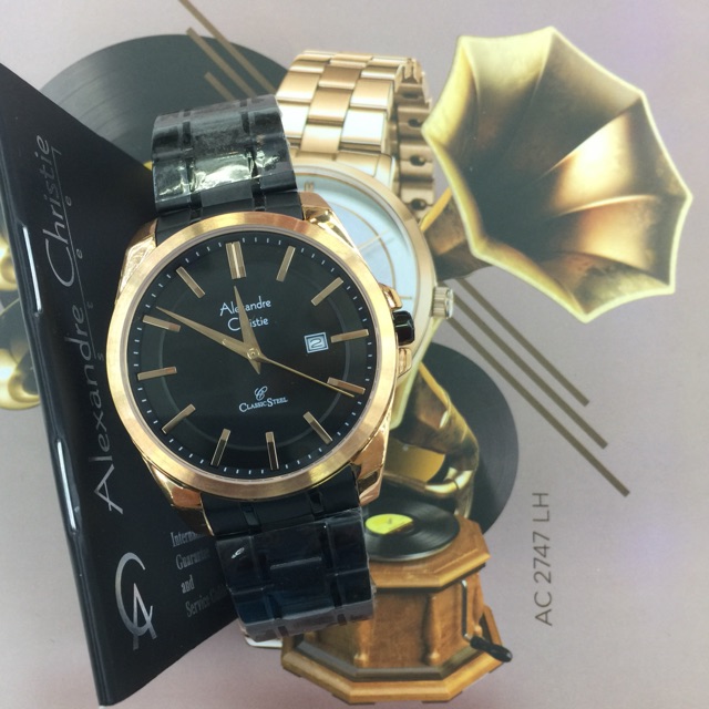 Alexander cristie rantai hitam Rose pria 8404 MD