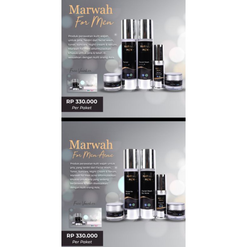 ORIGINAL FOR MAN MARWAH / PAKET ACNE  / PAKET NORMAL / ECER / DISTRIBUTOR RESMI MARWAH FOR MEN ORIGINAL SKINCARE CWO / PERAWATAN PRIA / PEMBERSIH WAJAH LAKI LAKI / TERLARIS PALING AMPUH MERAWAT KULIT WAJAH  PRIA / ECER / PAKET-7