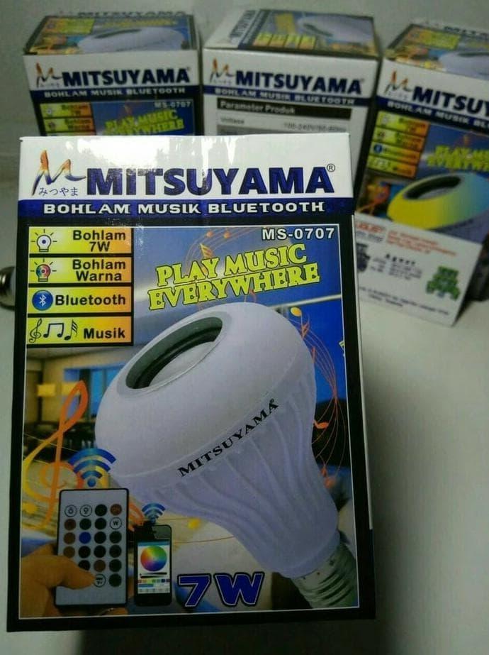 Mitsuyama Bolham Music Bluetooth Ms-0707 Speaker Play Musik Lampu Disco Dengan Pengaturan Remote