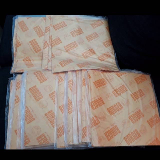 

Kertas Burger Print Kemasan Burger