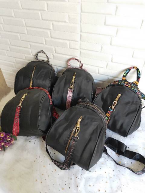 tas import ransel  wanita cewek shoulder bag fashion anti air murah tas sekolah anak