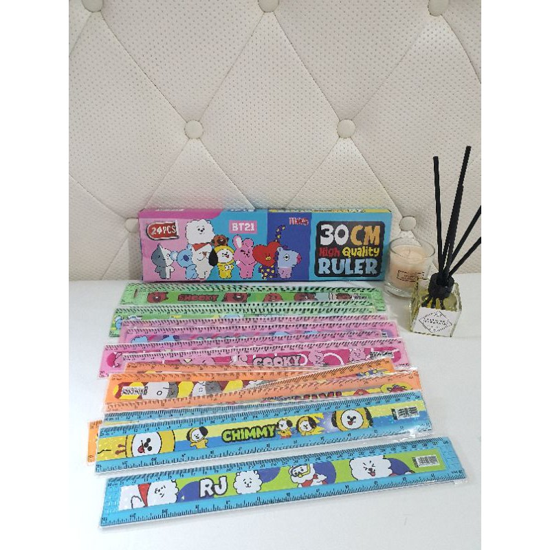 penggaris 30cm BTS/garisan 30cm/ruler 30cm BT-21/mistar 30cm-1