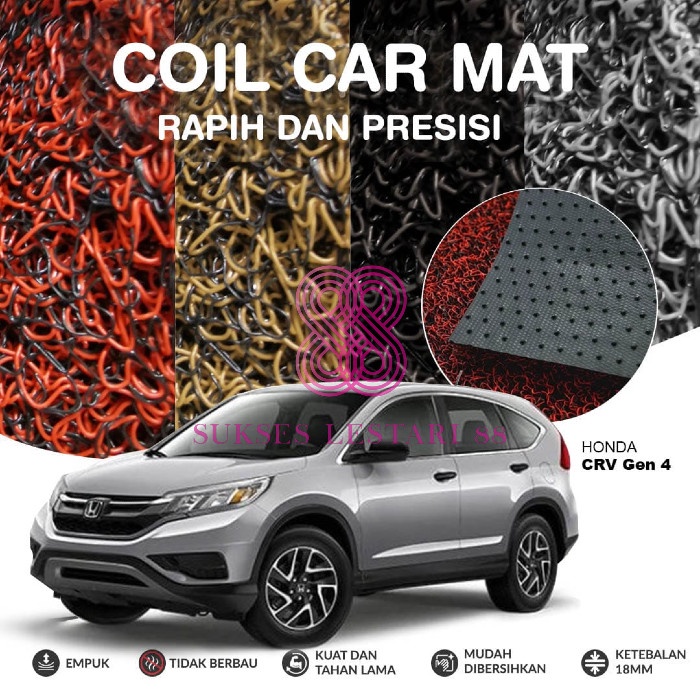 Karpet Mobil Premium HONDA CRV GEN 4 Mie Bihun 2 Warna