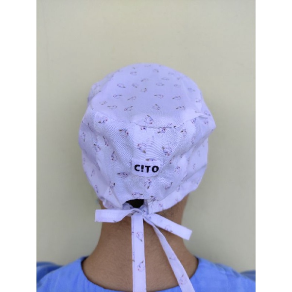 Head cap / head cap medis motif / surgical cap / topi dokter / topi operasi / topi perawat