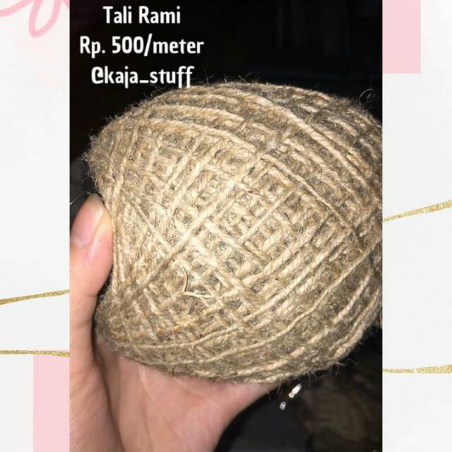 

Tali rami tali goni 3 ply (3 lilitan)