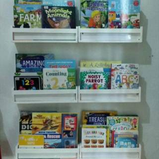 BASIT Rak Buku Dinding Shopee  Indonesia