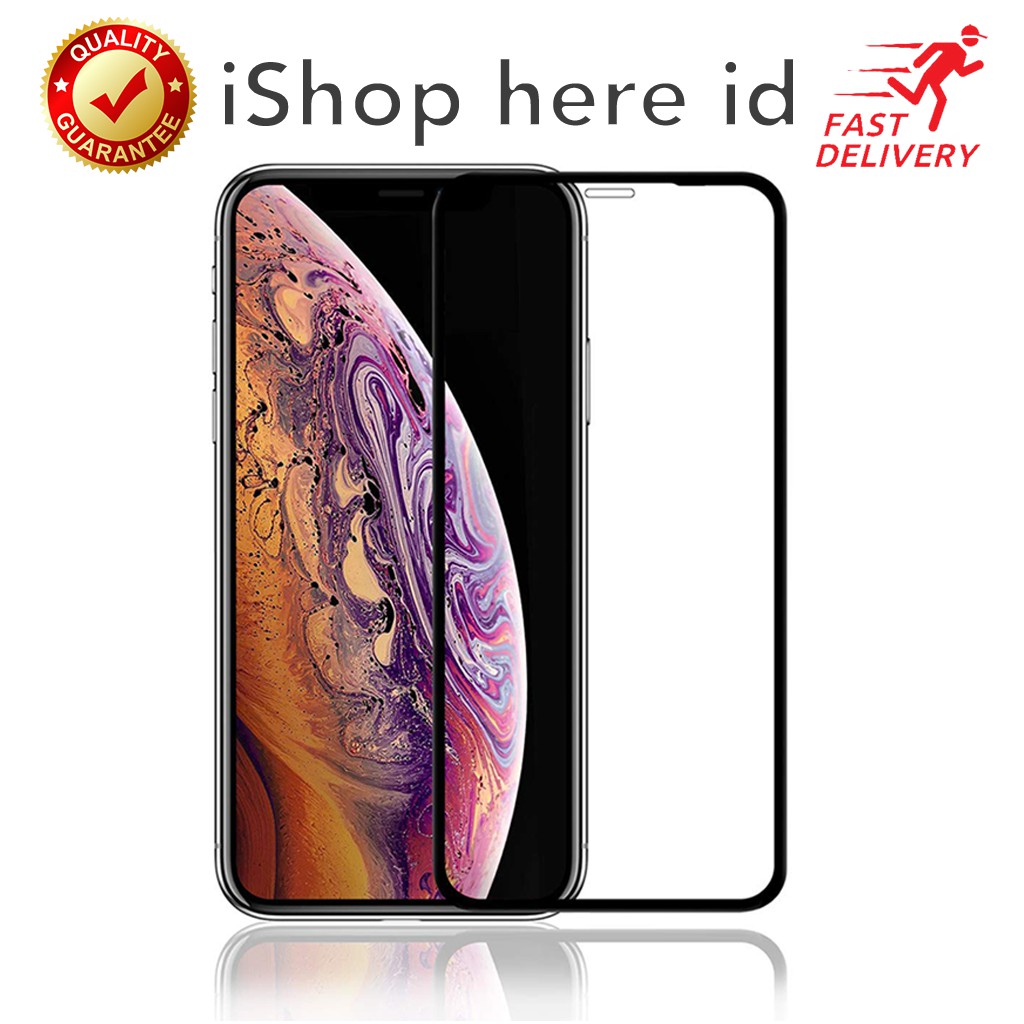 HD 9H Full Cover Tempered Glass Anti Gores iPhone X XR XS