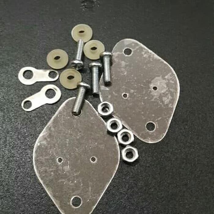 Palingmurah Satu Set Mika Transistor Jengkol / Isolator Transistor Jengkol Terlaris