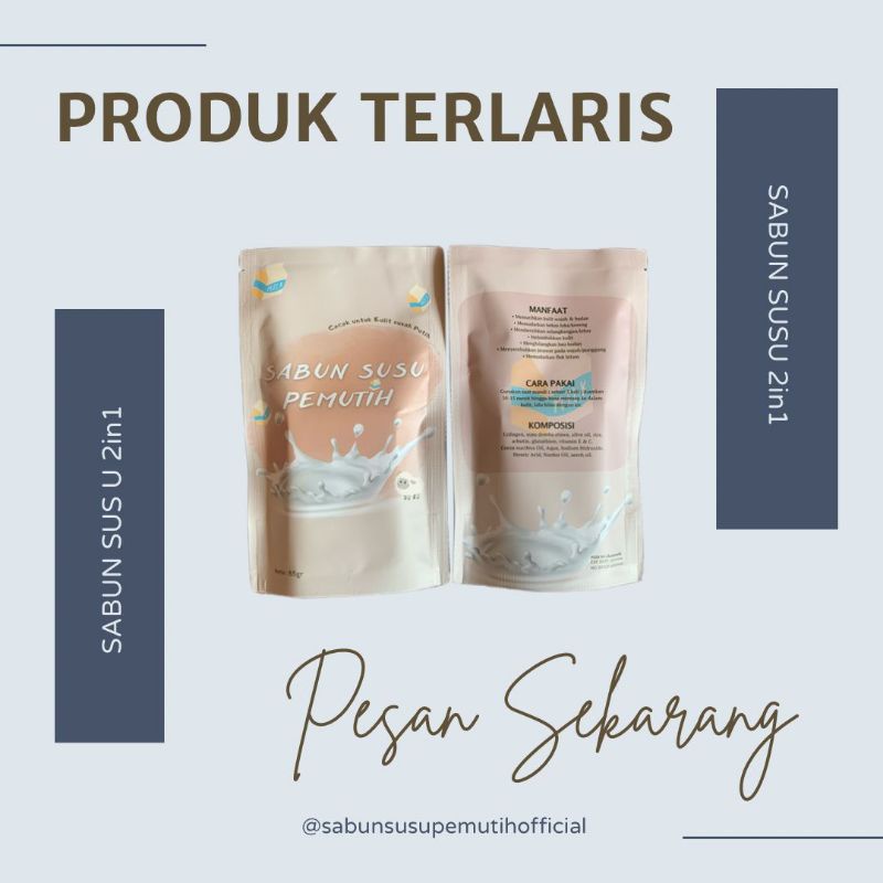 sabun susu pemutih ( SSP ) memutihkan wajah dan badan