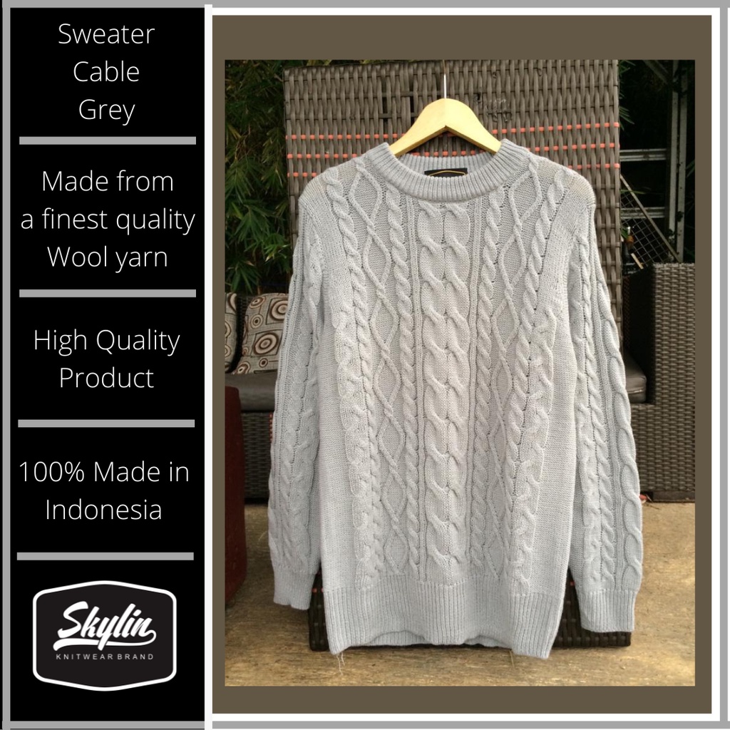 Sweater Cable Vintage Premium