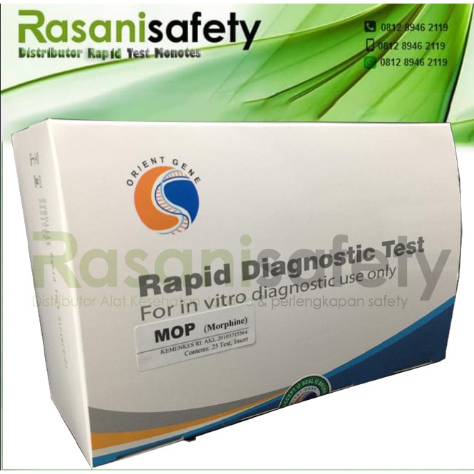 Orient Gene Strip Test Morphine Rapid Tes Narkoba Isi 50 Alat Cek Drugs MOP