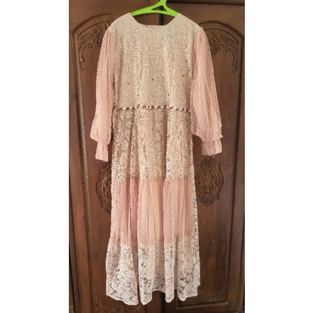 gamis brukat full gamis lebaran gamis cantik gamis lengan balon