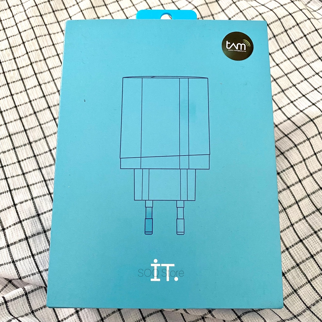 Original IT Plug It 30 Wall Charger 30W. White. Segel Ori iBOX. Kepala Charger. Garansi TAM