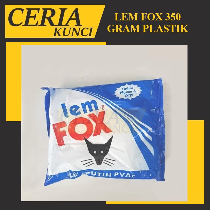 

Lem Fox Plastik 350 Gram Lem Fox Putih