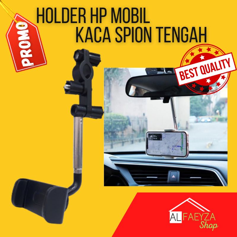 Phone Holder Mobil Gantung Kaca Spion Tengah Holder Hp Mobil Universal Car Phone Holder