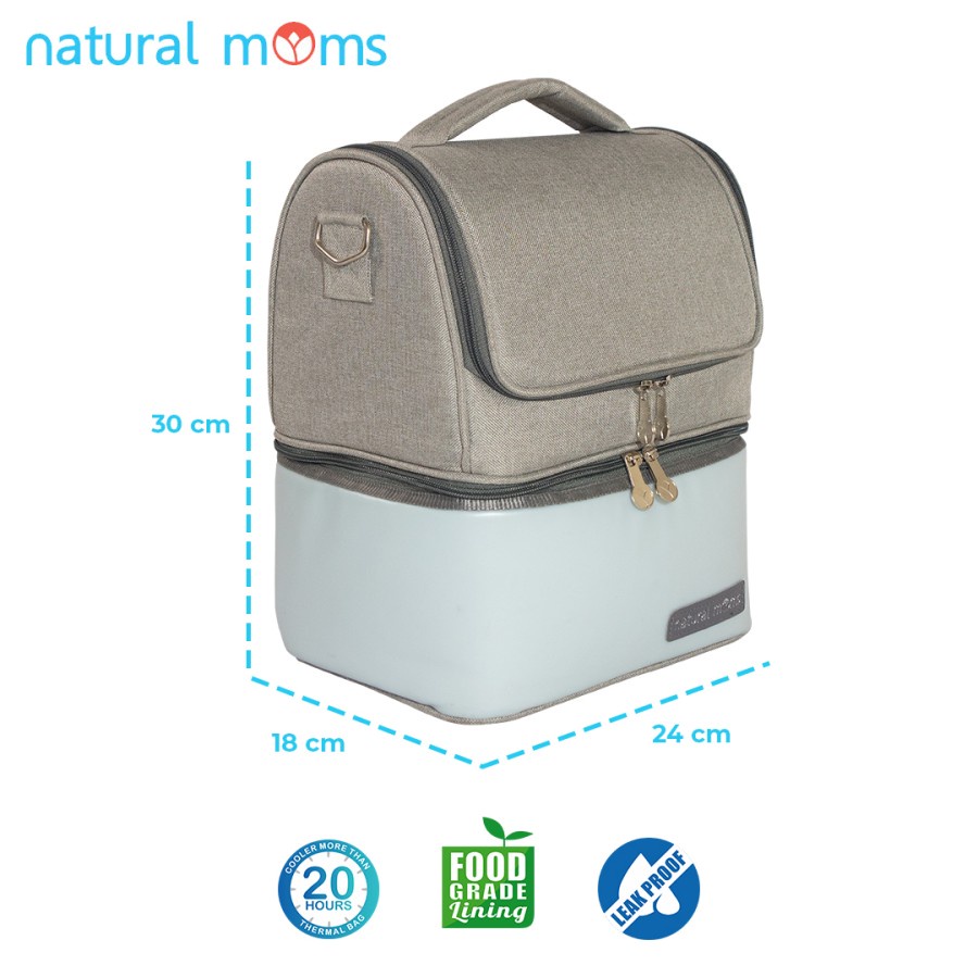 NATURAL MOMS COOLER BAG JLO BLUE