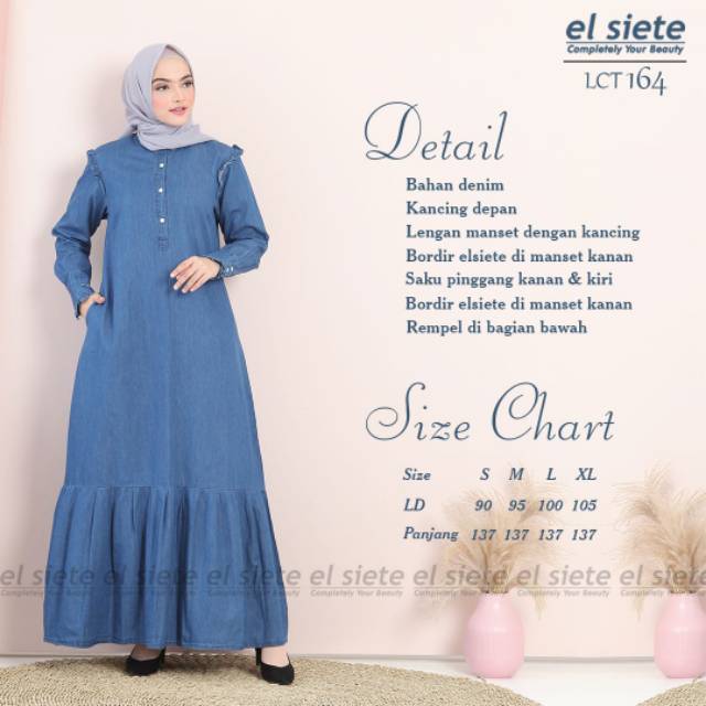 Gamis elsiete LCT 164 Denim