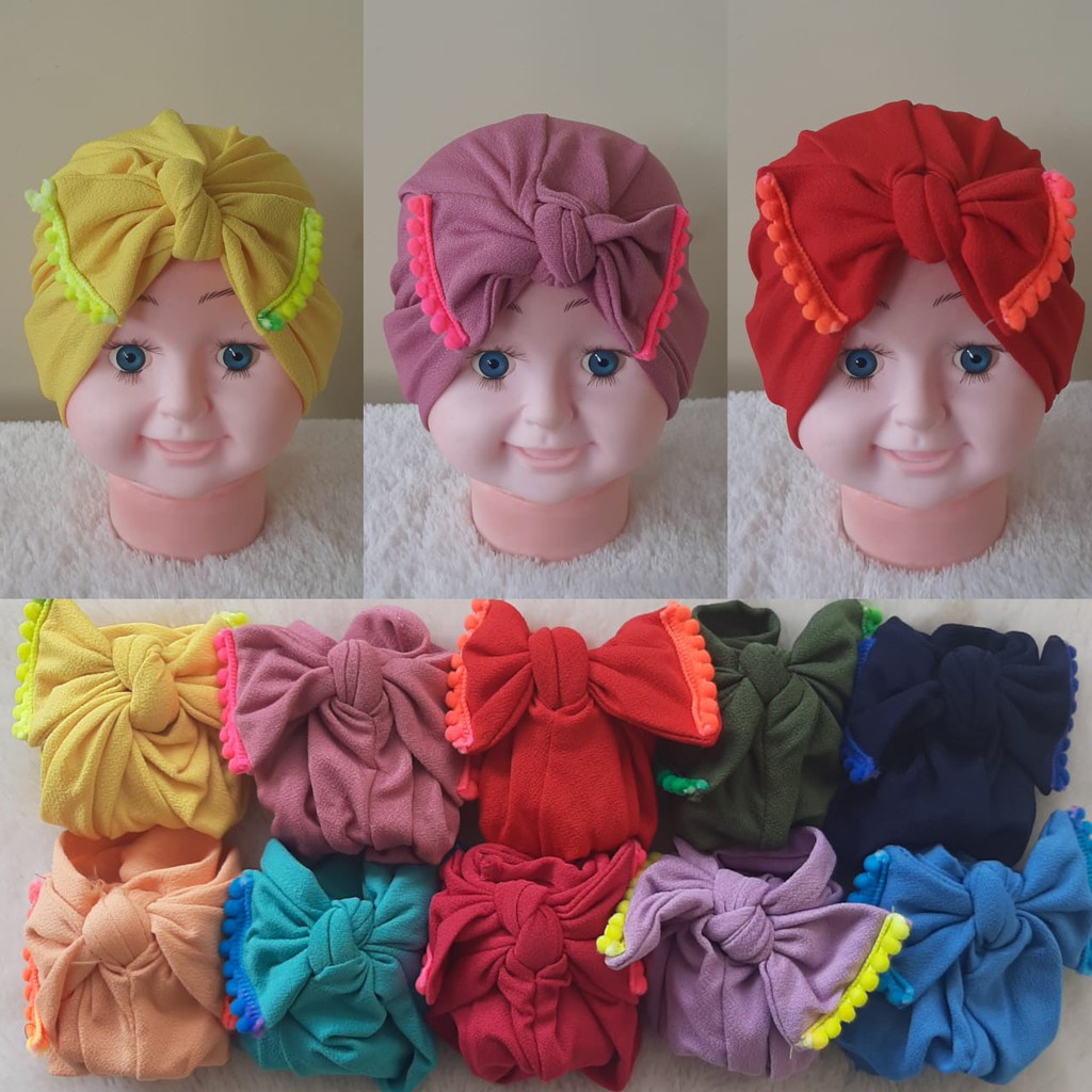 Turban Kupu Renda | Turban Anak | Tuban Bayi | Aksesoris Bayi dan Anak | BISA C.O.D