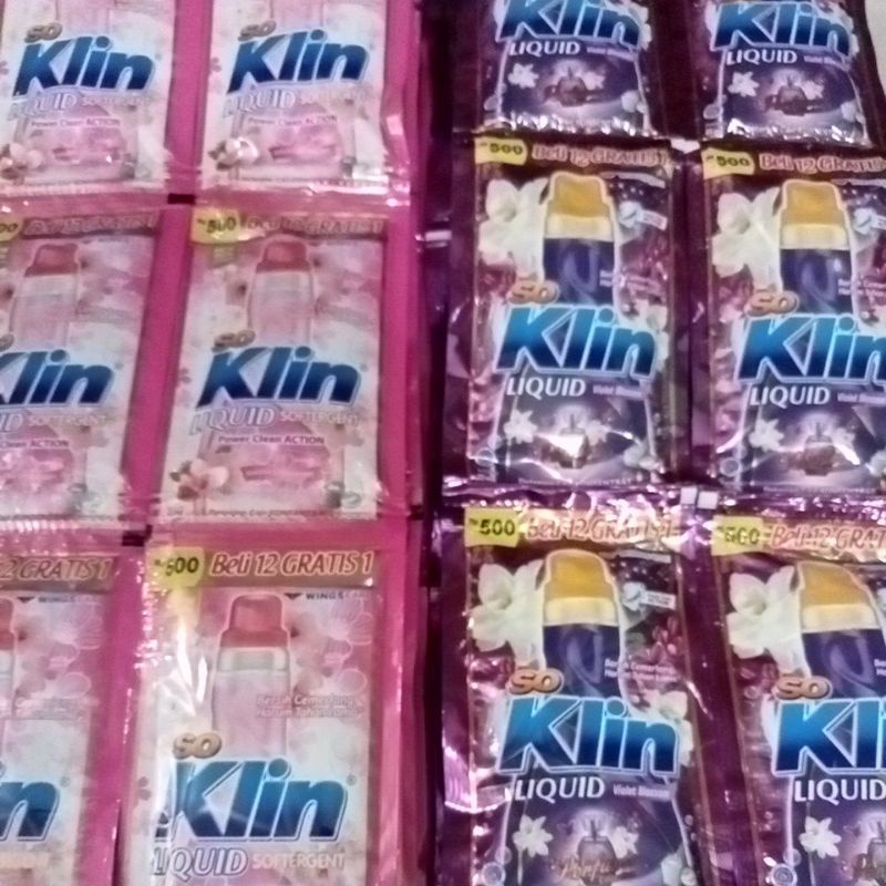 Detergent Cair / Sabun So Klin Liquid Renceng isi 24 sachet