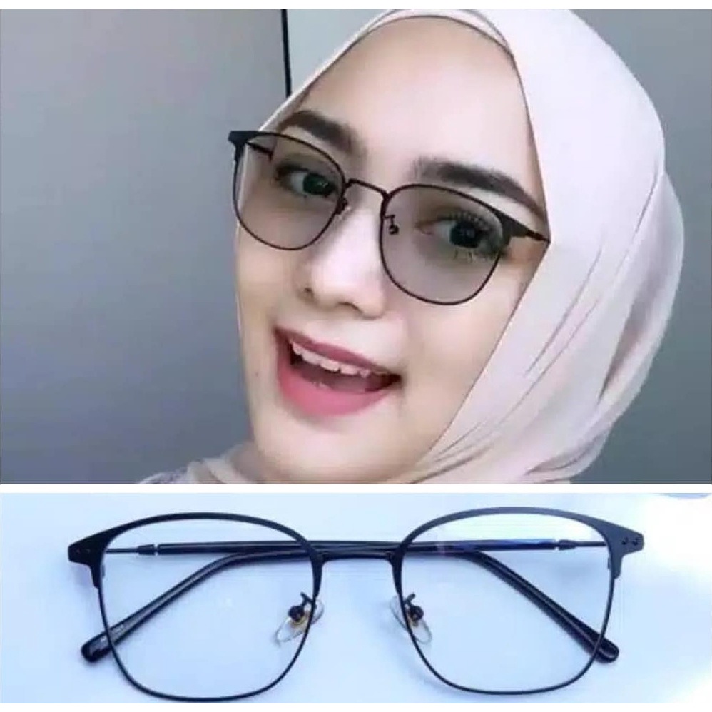 AZ110 [COD] PHOTOCROMIC/BERUBAWAH WARNA KACAMATA WANITA PRIA VINTAGE BLUERAY ANTI RADIASI FASHION STYLE