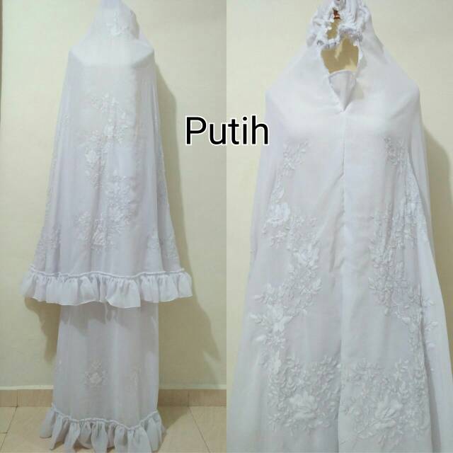 Mukena sulam bayang